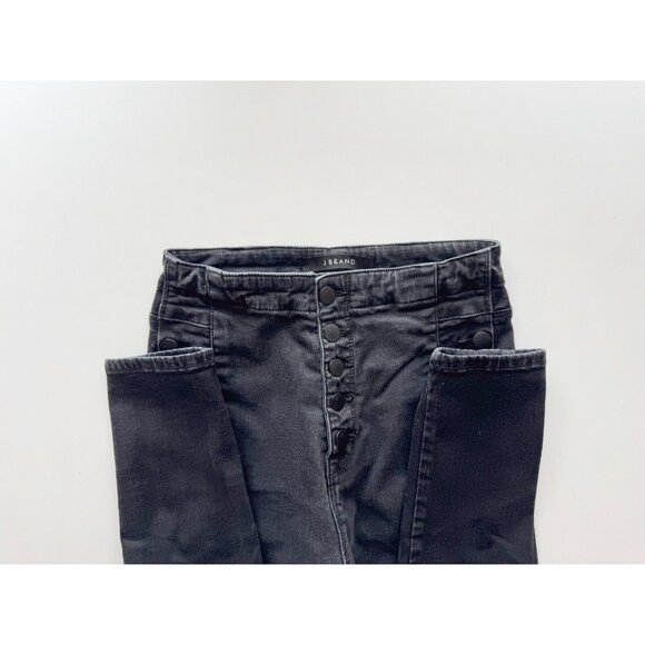 J BRAND Natasha Bluebird Sky High Rise Button Front Skinny Ankle Jeans, Size 27 - Picture 11 of 16
